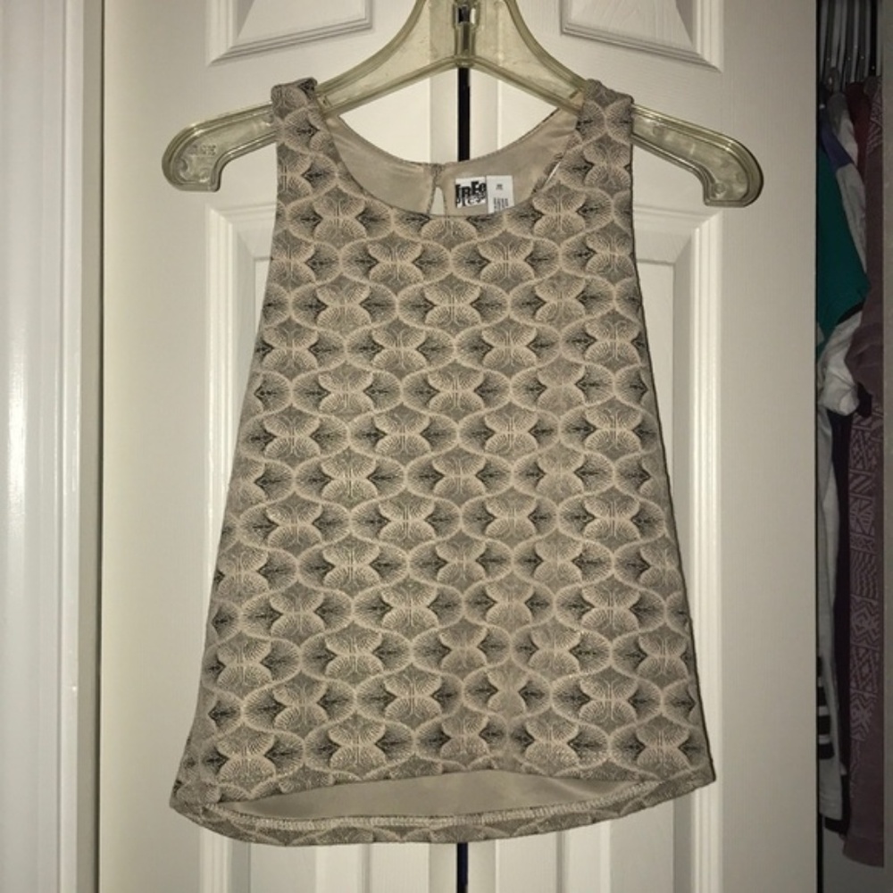 Free Press Tank Top with Open Back